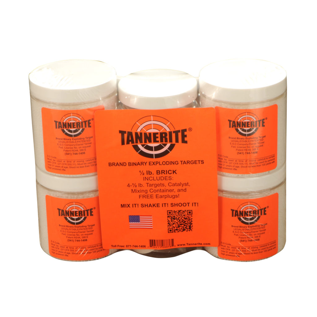 Tannerite, Four 1/2lb Targets, 2lb Pack [50 State LEGAL]